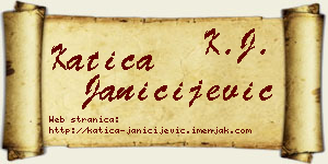 Katica Janičijević vizit kartica